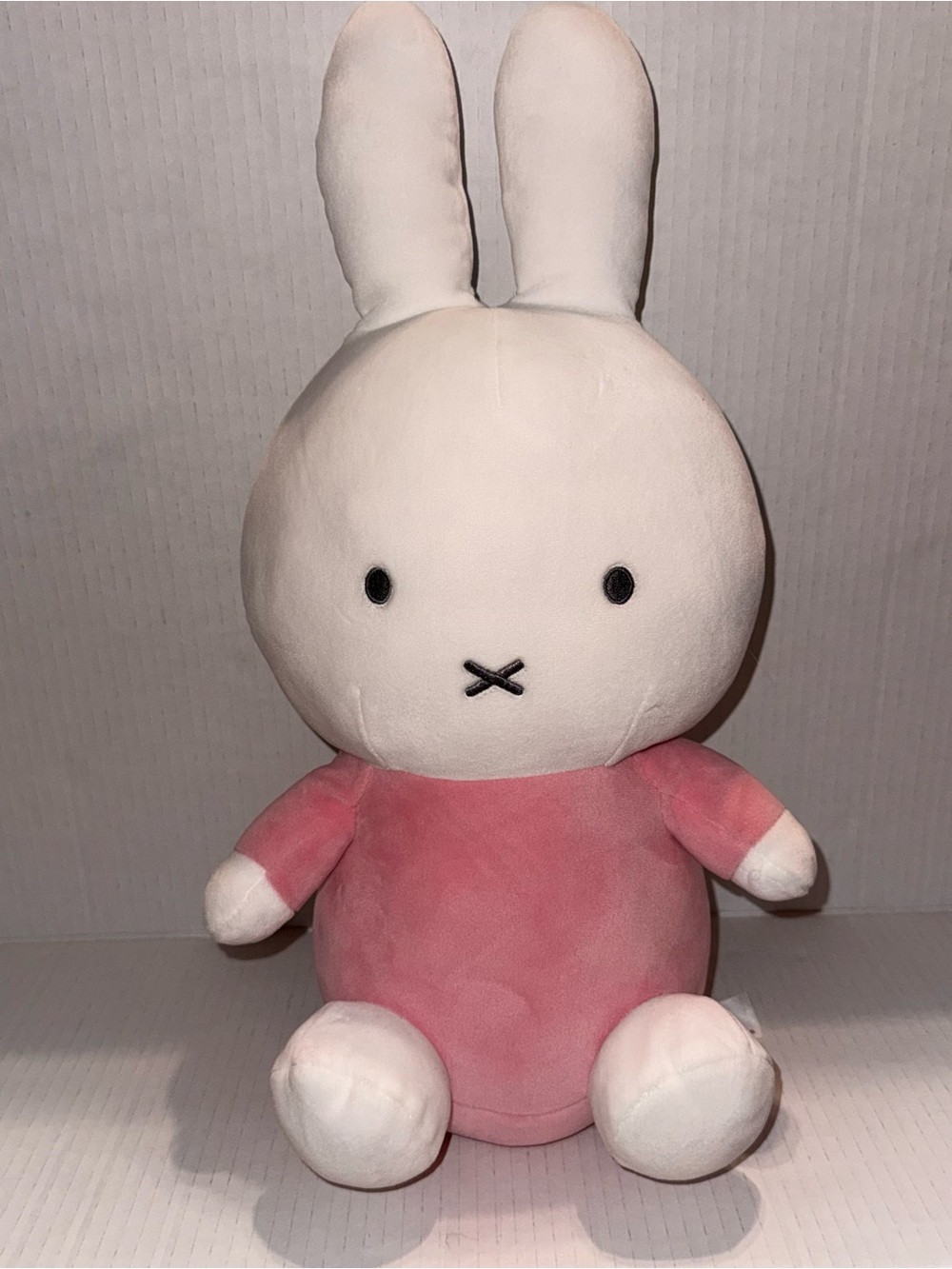 miffy Plush Bunny in Pink and White